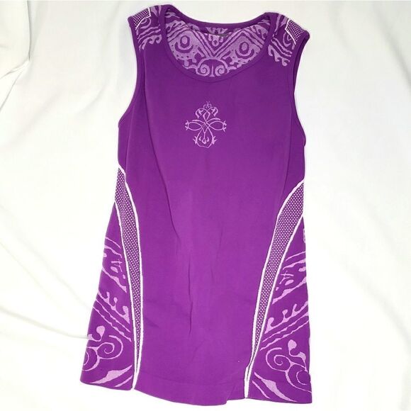 Athleta | Tribal Print Purple Tank - Picture 1 of 4